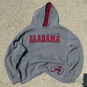 Team Edition Alabama Crimson Tide Hoodie Mens 2XL Grey Embroidered Pullover